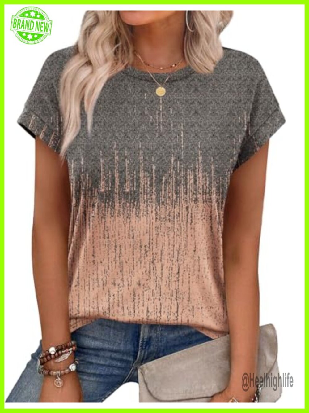 Womens Summer Tunic T-Shirt Cap Sleeve Crew Neck Loose Fit Casual Top